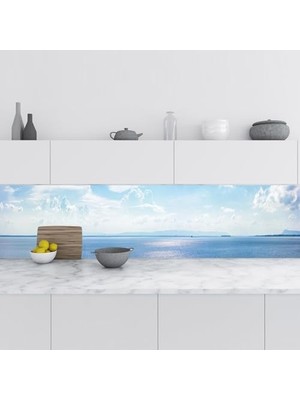 Prime Mutfak Tezgah Arası Folyo Kaplama Folyosu Deniz Gökyüzü 60X300 cm