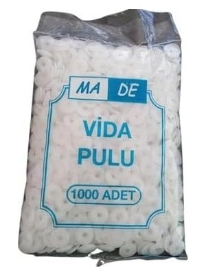 Prime Plastik Vida Pulu, Beyaz, 1000 Adet Paket