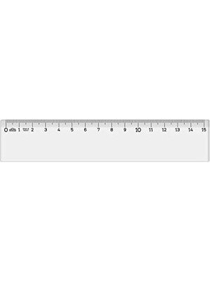 Prime Hatas Şeffaf Cetvel 15CM