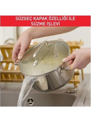 Prime Duetto Indüksiyon Tabanlı 8 Parça Çelik Tencere Seti - 2100139450