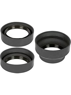 Prime 67 mm Üç Kademeli Kauçuk Parasoley, Lens Hood