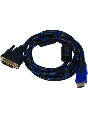 Prime Qport Q Hdv DVI 24 ve 1 To HDMI 1.5 Metre Çevirici Kablo