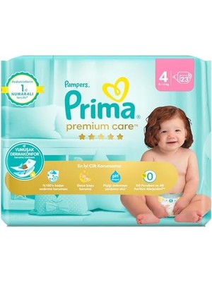 Prime Bebek Bezi Premium Care 4 Numara 23 Adet