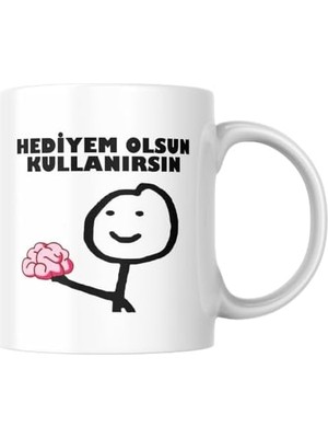 Prime Hediyem Olsun Komik Yazılı Kupa Bardak Hediyelik Çay Kahve Kupası Coffee Mug