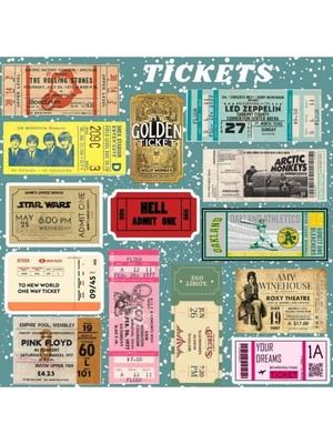 Prime Tickets Seti | Laptop Notebook Telefon Etiket Journal