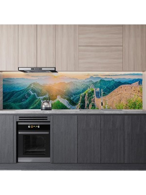 Prime Mutfak Tezgah Arası Folyo Kaplama Folyosu Çin Seddi 60X100 cm