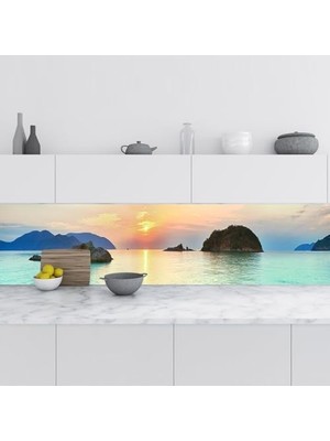 Prime Mutfak Tezgah Arası Folyo Kaplama Folyosu Condao Vietnam 60X400 cm