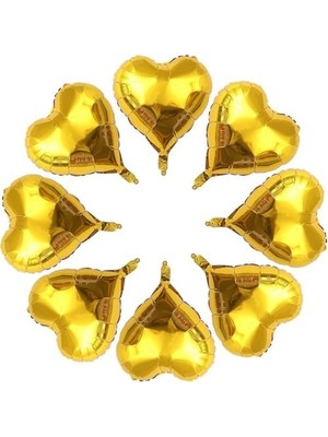 Prime 25 Adet Kalp Folyo Balon 10 Inç