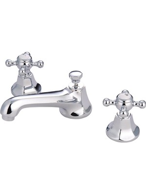 Prime Of ES4461BX New York 2-Handle 8" - 16" Geniş Ön Yüklü Lav Ory, 5-1/2", Parlatılmış Krom