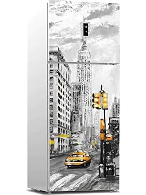 Prime Buzdolabı Kaplama Dolap Kaplama Etiketi Newyork Yağlıboya