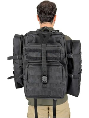 Kordak Mollex4 Siyah Multi Fonksiyonel Molle Taktik Çanta (50+30 Lt) - Farklı Kullanım