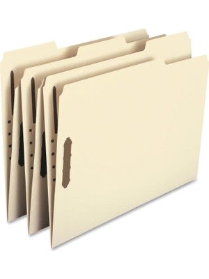 Prime Ağır Kilit Dosya Klasör, 2 Vida, 1/3-Cut Tab, Size, Manila, Kutu Başına 50 (14600)