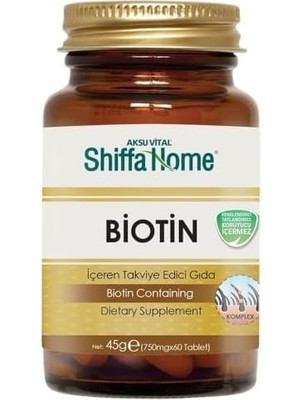 Prime Shiffa Biotin 60 Tablet 750 Mg ve Argan Yaği 10ML Set