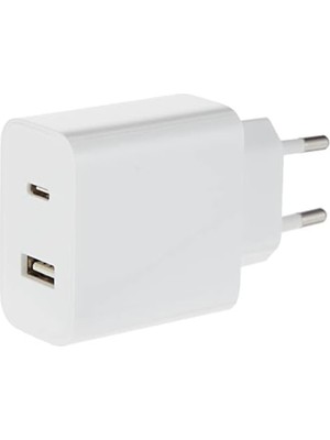 Prime Mi 33W Duvar Şarjı (Type-A + Type-C) Eu