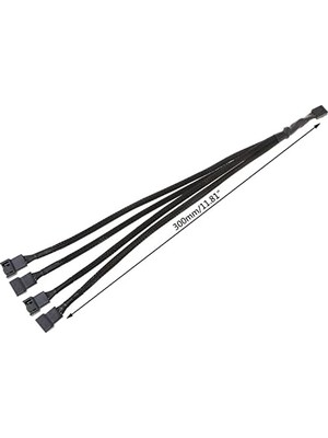 Prime 4987 4 Pin Fan Çoklayıcı Y Pwm Çoklayıcı Splitter Kablosu 4 Port