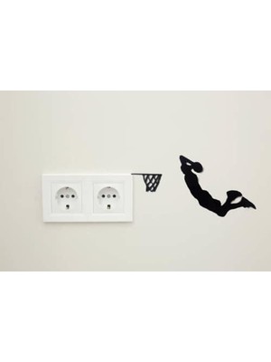 Prime Çift Taraflı Kullanıma Uygun Basket Atan Adam Duvar