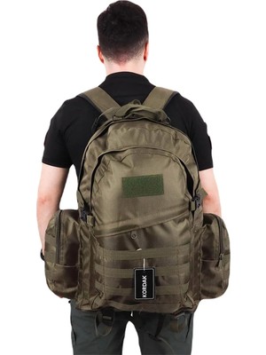 Kordak Outdoor Geniş Haki 75 Lt Kamp Tatil Sırt Çantası - Dağcı Çantası