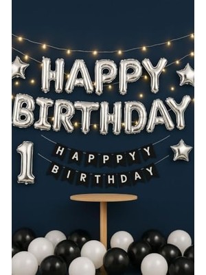 Prime Happy Birthday Folyo Balon Gümüş