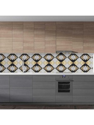 Prime Mutfak Tezgah Arası Folyo Kaplama Folyosu Art Deco 60X100 cm