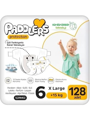 Prime Protection Bebek Bezi 6 Numara (128 Adet) Bakım Seti