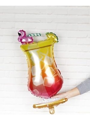 Prime Kokteyl Kadeh Şeklinde Detaylı Folyo Balon
