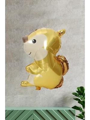 Prime Sincap Şeklinde Folyo Balon Woodland Konsept Doğum Günü Balonları