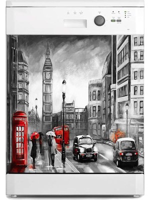 Prime Bulaşık Makinesi Kaplama Beyaz Eşya Kaplama Londra Yağlıboya
