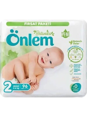 Prime Önlem Botanika Bebek Bezi Fırsat Paketi Mini 96 Adet