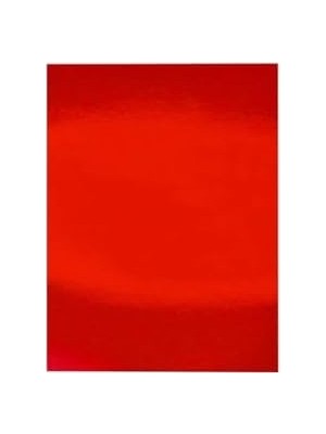 Prime Aynalı Metalik Fon Kartonu Kırmızı 50X70CM 5 Adet (Tek Renk) 199638254896