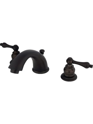 Prime KB975AL Victorian Widerspread Lavatory Musluk With Metal Kolu Handle, Oil Rubbed Bronz By