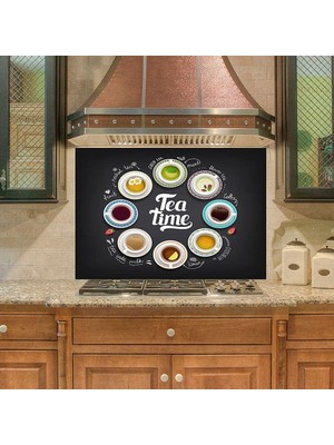 Prime Mutfak Duvar Tezgah Arası Ocak Arkası Kaplama Tea Time