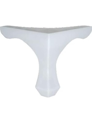 Prime Mobilya Kanepe Koltuk Çekyat Yükseltme Ayağı Plastik, Lükens Beyaz 14 Cm, 4 Adet