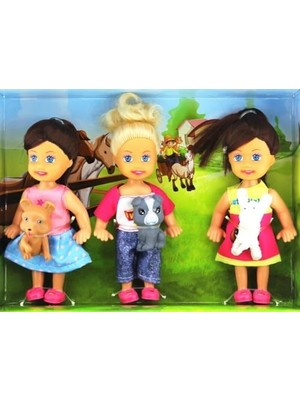 Prime Cute Mini Bebek ve Evcil Hayvan Üçlü Set