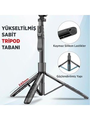 Prime JST40 Alüminyum Monopod Selfie Çubuğu Kumandalı Uyumlu