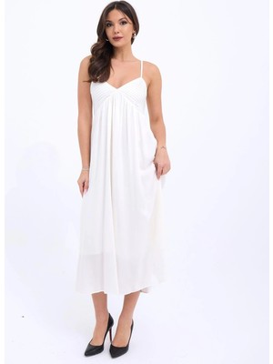 Lune Store 7322 Elbise-Ekru