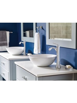 Prime 4507BN Wynford One-Handle Yüksek Arc Gemi Banyo Musluk, Fırçalanmış Nikel