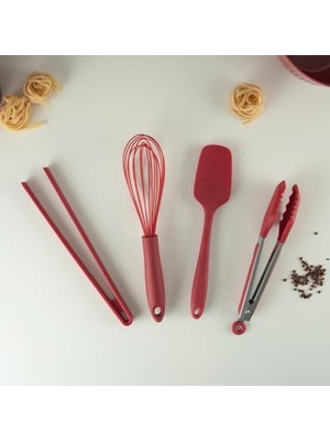 Prime Dailytools Mutfak Maşası Ergonomik Tasarım Kırmızı Renk