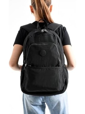 Prime Louisiana Polo Bolsas Kadın Okul Sırt Çanta Siyah 1090