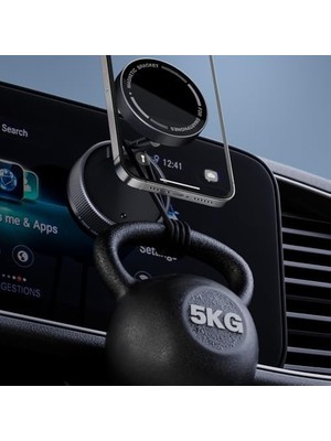 Prime Manyetik Araç Içi Telefon Tutucu [vakumlu Telefon Tutucu Güçlü Mıknatıs iphone 11-16 Pro Max Uyumlu ] Titreşime Dayanıklı Telefon Tutucu Çıkarılıbilir Vakum Tutucu ile Uyumlu