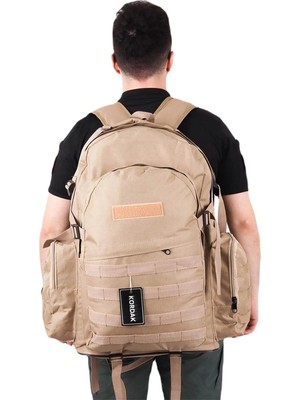 Kordak Outdoor Geniş Bej 75 Lt Kamp Tatil Sırt Çantası - Dağcı Çantası