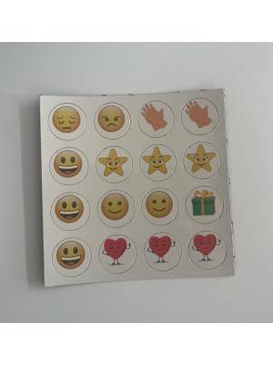Prime Hdg Manyetik Mıknatıslı Emoji Gülen Yüz Seti 16'lı x 4 Set