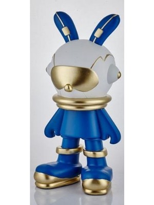 Lamedore Astronaut Blue Gold Big Rabbit 23X21X49 cm 1XSJ-9816