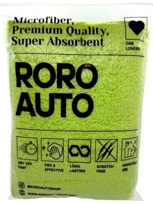 Prime Soft Araç Cila ve Kurulama Bezi – Yeşil | 50X70 cm – 440 Gsm