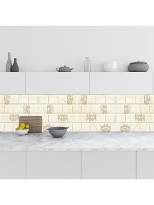 Prime Mutfak Tezgah Arası Folyo Kaplama Folyosu Doğal Mermer 60X100 cm