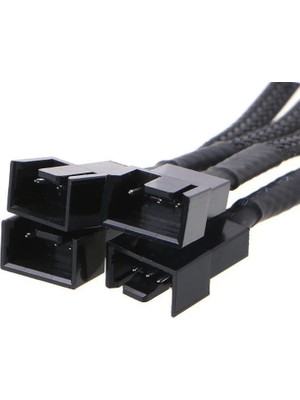 Prime 4 Pin Fan Çoklayıcı Y Pwm Çoklayıcı Splitter Kablosu 4 Port