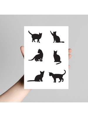 Prime Şekilli Kedi, 5.4x3.8 cm 2 Sayfa