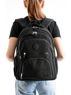 Prime Louisiana Polo Bolsas Kadın Okul Sırt Çanta Siyah 1087