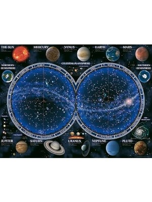 Prime 1500P Puzzle Gök Haritası, Yapboz
