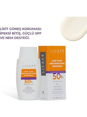 Prime Licape Yüksek Koruma Suya Dayanıklı 50 Spf Likit Güneş Kremi – Tüm Cilt Tiplerine Uygun, Hafif ve Hızla Emilen Güneş Koruyucu – Uva/uvb Koruması ile Nemlendirici Formül – 50 ml (4 Paketi)