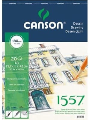 Prime 1557 Resim ve Çizim Blok 180GR A4 20YP Üstten Spiralli Resim Defteri